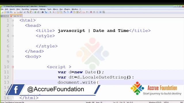 Date and Time Javascript смотреть онлайн