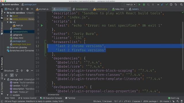 9 Файлы конфигурации browserslist смотреть онлайн