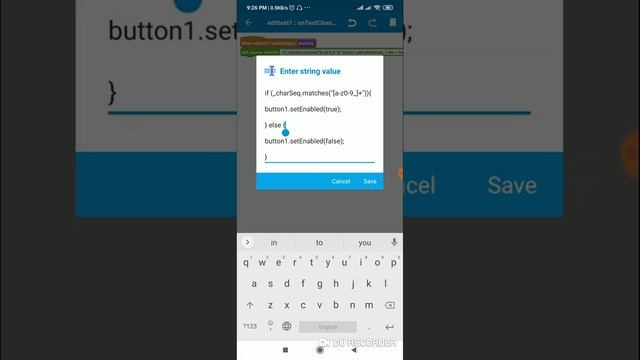 Validate EditText using regex. смотреть онлайн