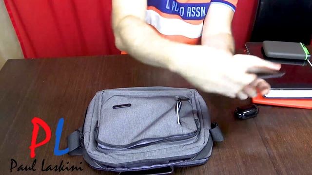 Сумка мужская через плечо Paul Laskini 5512 Серый смотреть онлайн