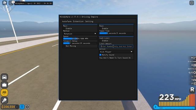 Driving Empire Autofarm Script (Speed Mod, Cash Limit) смотреть онлайн