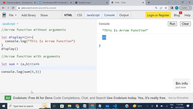Arrow function in javascript || Arrow function in javaScript in hindi смотреть онлайн