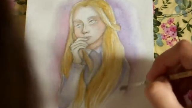 ♦Speedpaint♦ Акварель♥ Нежный портрет девушки смотреть онлайн