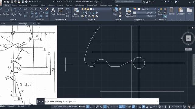 Autocad 2020 tutorial for beginners: Practice Exercise Autocad Hindi смотреть онлайн