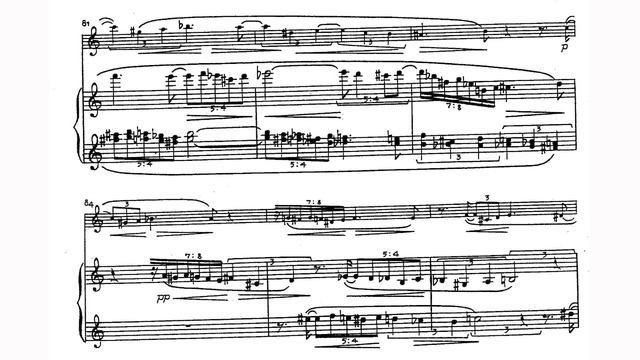 Edison Denisov - Sonata for Clarinet and Piano (1993) [Score-Video] смотреть онлайн