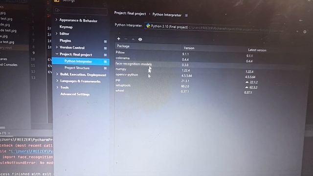 No Module Named cv2, face_recognition errors solved in pycharm#pythonistslaboratory#python#letscode смотреть онлайн