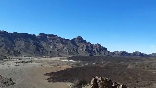 Панорама кальдеры, в которой расположен вулкан Тейде смотреть онлайн