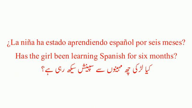 Interrogative sentences in Spanish present perfect continuous tense with Urdu| Easy Spanish lecture смотреть онлайн