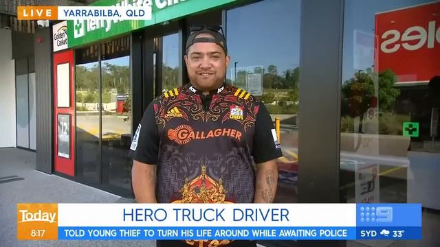 Hero truck driver has hosts in stitches | Today Show Australia смотреть онлайн