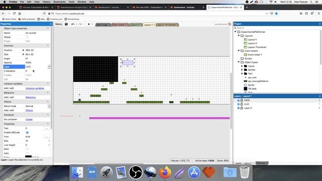 Construct 3 Platform Game Tutorial - Part 3 - Functions and Level Timer смотреть онлайн