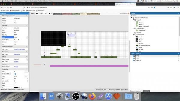Construct 3 Platform Game Tutorial - Part 3 - Functions and Level Timer