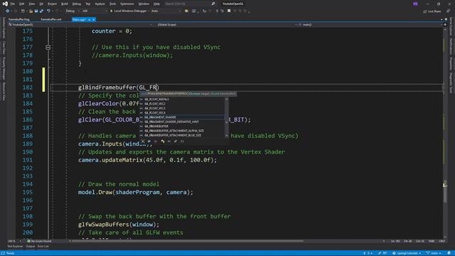 OpenGL Tutorial 18 - Framebuffer & Post-processing смотреть онлайн