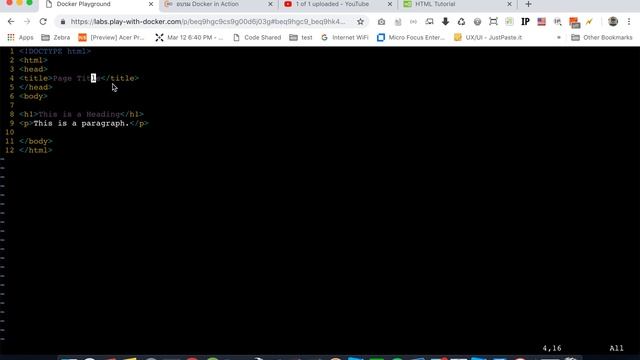 Docker + Vim : Insert Mode смотреть онлайн