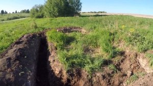 ШУРФ ФУНДАМЕНТА НА СТАРОМ УРОЧИЩЕ/ПРОДОЛЖЕНИЕ/В ПОИСКЕ КЛАДА И СТАРИНЫ/ПЕРМСКИЙ КРАЙ