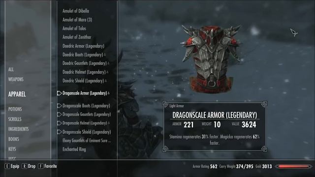 Elder Scrolls V: Skyrim Mod - Crimson Dragon Armor смотреть онлайн