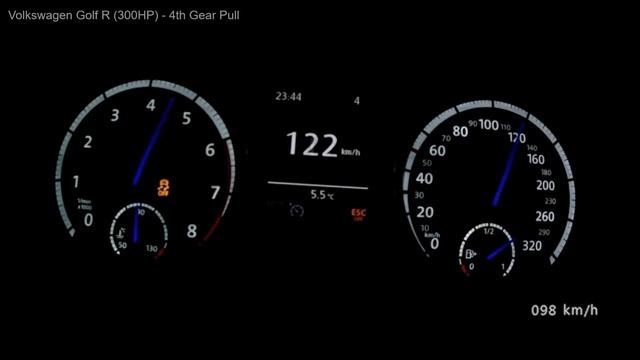 Volkswagen Golf 7 (300hp) Launch Control & Top Speed Acceleration 0-250 km/h смотреть онлайн