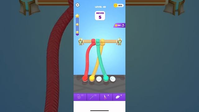 Tangle Master 3D ? untangle rope game level 49 смотреть онлайн