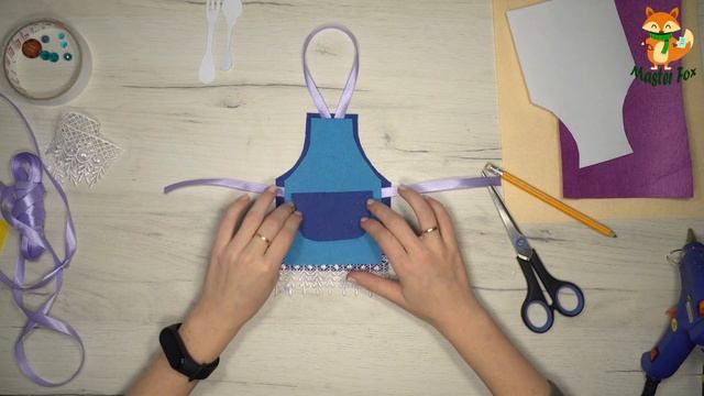 DIY For mom, a felt card /До дня Матері фартух саморобка з фетру // Ко дню Матери поделка из фетра смотреть онлайн
