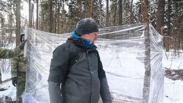 Баня из валежника и стрейч-пленки. Попытка №1 смотреть онлайн