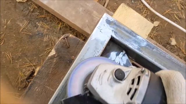 Зачистка сварных швов каркаса калитки смотреть онлайн