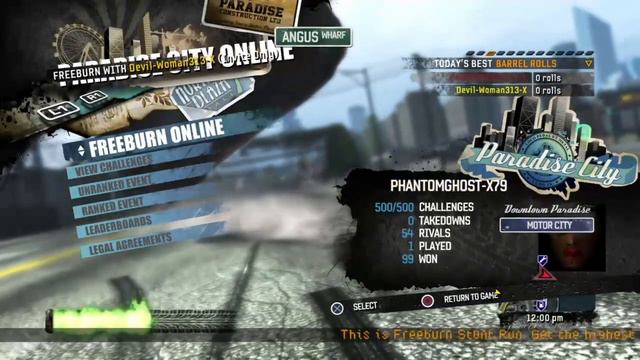 BURNOUT PARADISE REMASTERED INVINCIBLE GLITCH смотреть онлайн