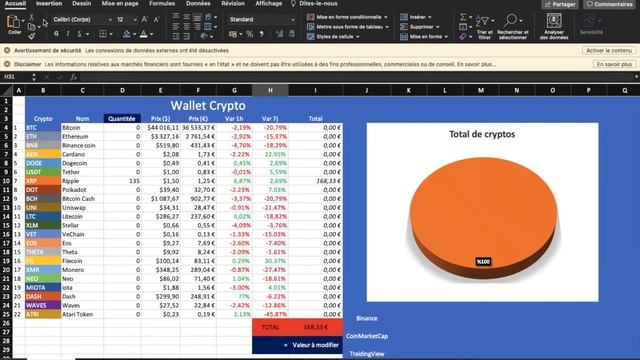 WALLET CRYPTO EXCEL GRATUIT !!! смотреть онлайн