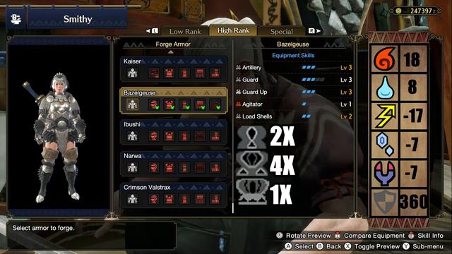 Bazelgeuse (High Rank) amor set Guide | Monster Hunter Rise смотреть онлайн