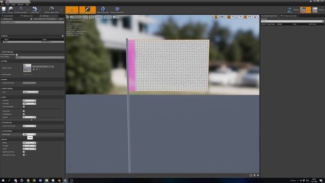 Симуляция ткани в Unreal engine 4 (4.26) на примере флага урок UE4 смотреть онлайн