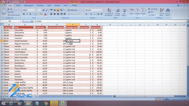 Excel 2007 Formatting Tables - XLNC Academy смотреть онлайн
