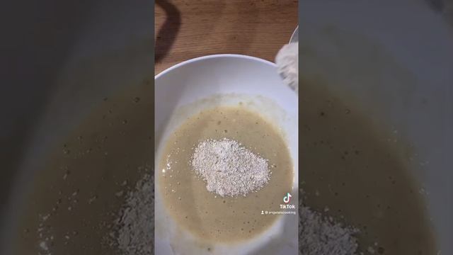 Банановые оладьи с овсяной мукой. смотреть онлайн