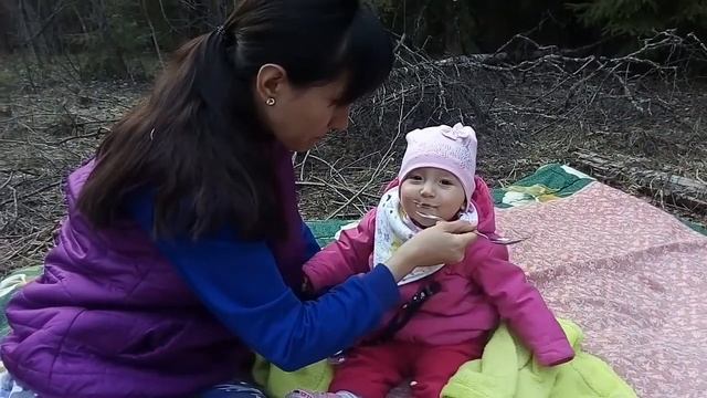 Первый семейный выезд на ваз 2104 Вуди в лес. смотреть онлайн