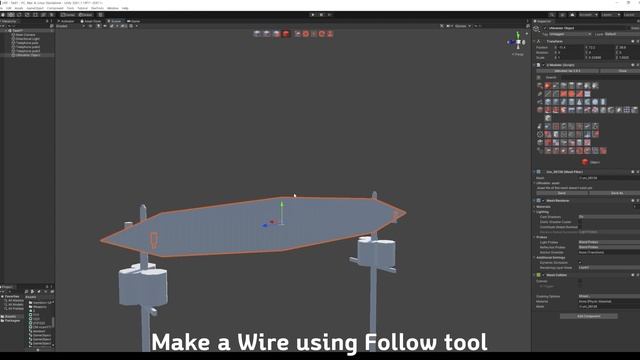 3D Modeling in Unity - Timelapse of How to model a Utility Pole and a Wire with UModeler смотреть онлайн