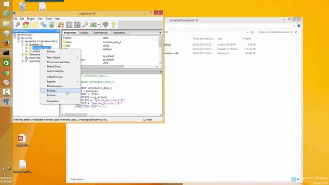 Restaurar .backup en PostgreSQL смотреть онлайн