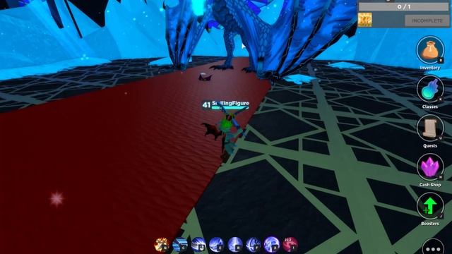 Roblox World // Zero - Castle Knights & Winterfall, The Ice Dragon Boss (World 3 Final Boss) смотреть онлайн