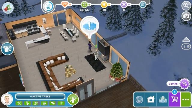 The Sims Freeplay - Snow Problem / Persuade Grouch Part 1 смотреть онлайн