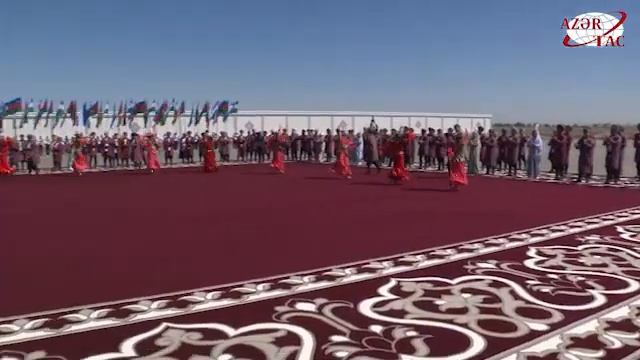President Ilham Aliyev Arrived In Urgench City, Uzbekistan