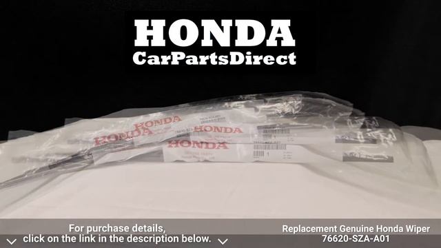 Replacement Genuine Honda Wiper: 76620-SZA-A01 | Honda Car Parts Direct смотреть онлайн