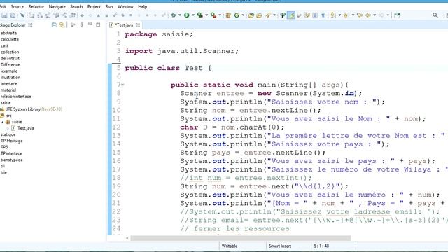 Classe Scanner en JAVA : Utilisation Scanner pour lecture des données typées à partir d'un clavie смотреть онлайн