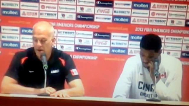Canada Head Coach Jay Triano discusses Andrew Nicholson foul trouble in a 64-59 defeat to Venezuela смотреть онлайн