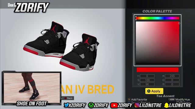 NBA 2K23 Next Gen Shoe Creator - Air Jordan 4 "Bred" смотреть онлайн