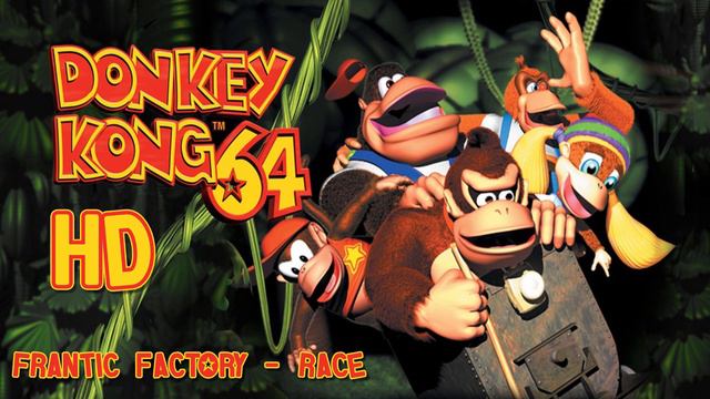 Donkey Kong 64: Frantic Factory - Race HD смотреть онлайн