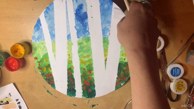 Мастер-класс по изобразительному искусству "Березы России" из цикла "Триколор" смотреть онлайн