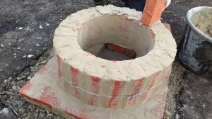 Простой тандыр из красного кирпича своими руками. ?