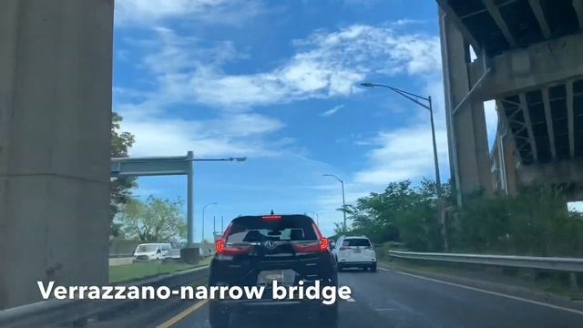 Crossing Verrazano-Narrows Bridge westbound (Upper Deck) & New Goethals Bridge (border of NY and NJ смотреть онлайн