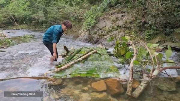 Unique Fish Trap Using Ancient Techniques, Catching Fish Selectively, Sharing Food with Neighbors.