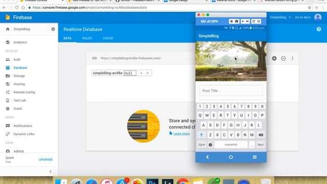 20 Android Studio Tutorial Firebase App Simple Blog App Part 5 смотреть онлайн