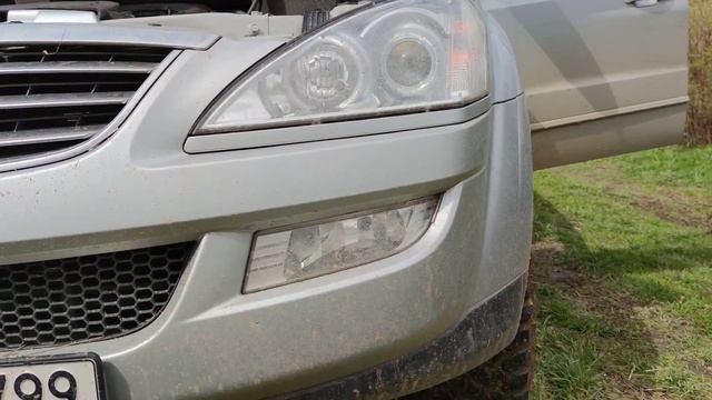 Светодиоды или галоген Установка Led лампы в SsangYong kyron ближний и ПТФ кайрон смотреть онлайн