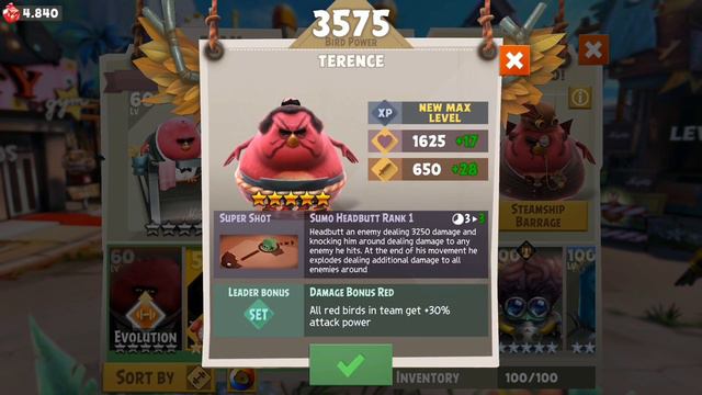 Angry Birds Evolution: Evolution of Terence, Steamship Barrage смотреть онлайн