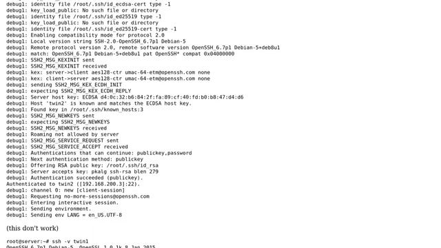 SSH permission denied in a closed system with twin machines смотреть онлайн