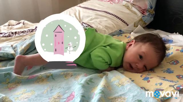 Всего 1,5 месяца,а так сильно хочет ползать😮 смотреть онлайн